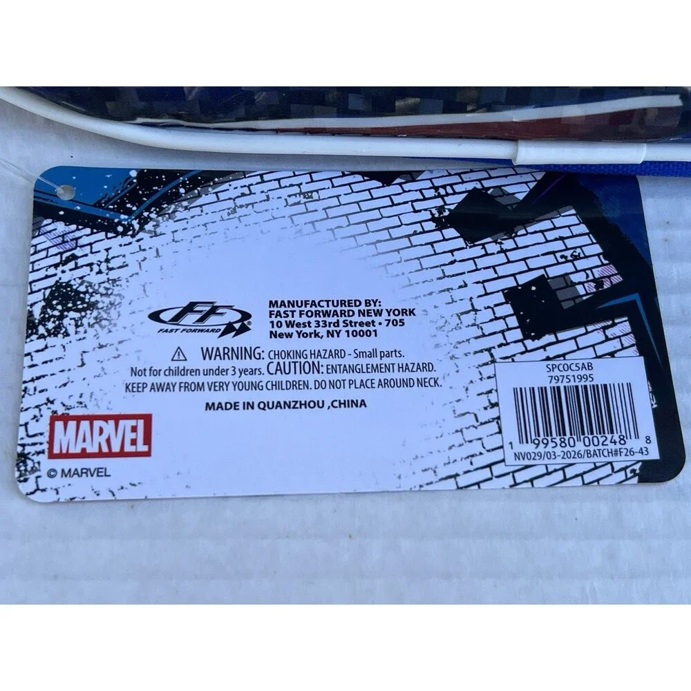 2026 Marvel Spider-Man Insulated Lunch Box Bag Fast Forward New With Tags